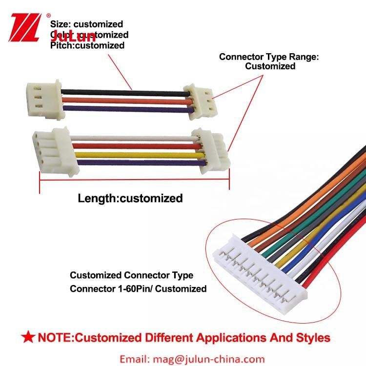 Rendimiento duradero UL / CSA Automotriz Completo Arnés de cableado con color y longitud de cable personalizado