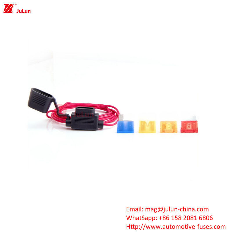Car Waterproof Adaptador de fusibles de automóviles con conexión a los fusibles de voltaje nominal de 32V-58V