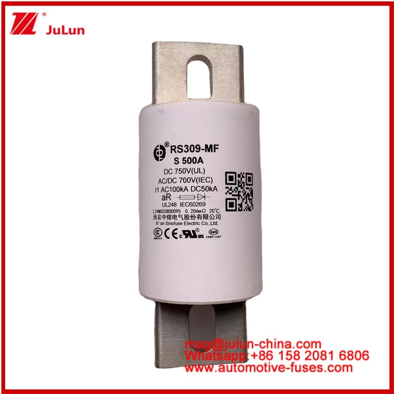 Vehículo eléctrico 500A 750VDC Potencia de accionamiento 800A RS309-MF S Carretera Tubular Almacenamiento de energía cerámica y sistemas de energía Cargadores Cables Dispositivos y equipos automotrices 50KA