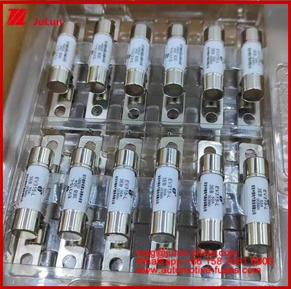 EV315-L 3EB 30A Fuse 10A 15A 20A 25A 30A 40A 50A DC500V Cargador de EV doméstico de cerámica clasificado V para automóviles eléctricos