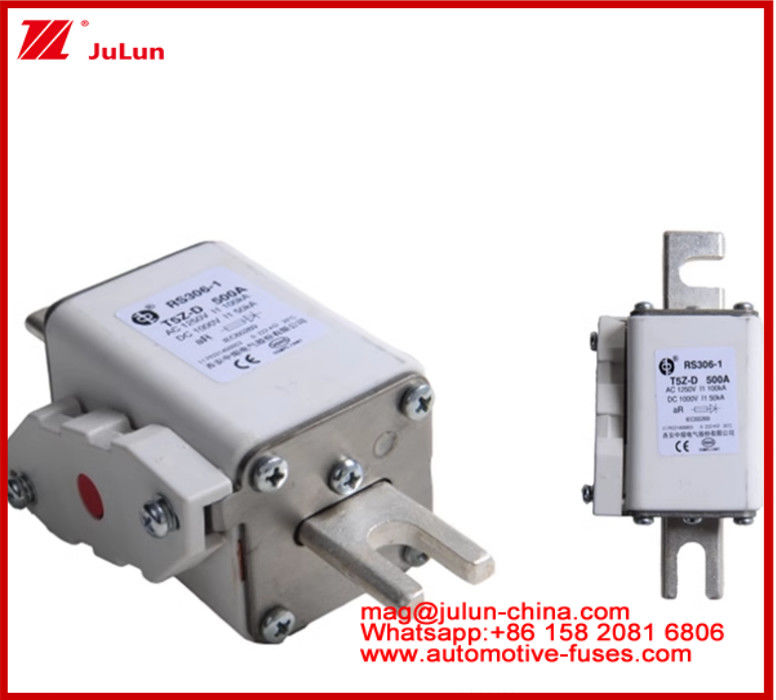 RS306-01-T5Z D 500A AC1250V DC1000V 50KA Fuse carémico cuadrado Sistema de tracción de vehículos eléctricos Conversión de energía Almacenamiento de energía Cargador a bordo Excelente rendimiento de CC