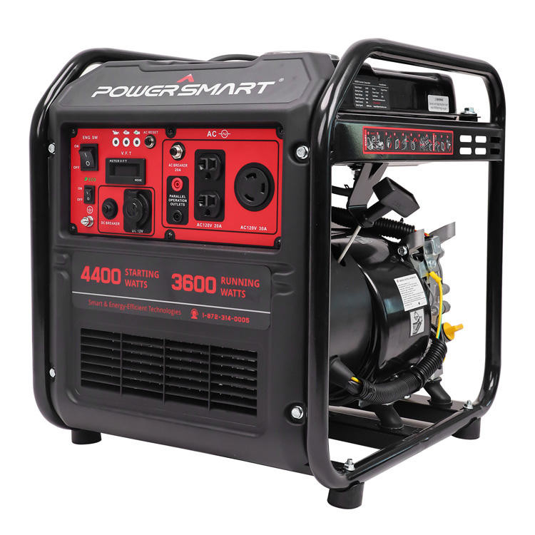 InversorB portátil para el hogar Usado en stock Powersmart 4400w Energía móvil al aire libre Generador de gas de marco abierto para camping InvertorB portátil para el hogar