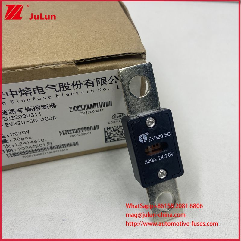 EV320-5C 5X 300A 125A DC70V Fusiles para vehículos eléctricos para aplicaciones y soluciones de energía eléctrica en Europa Territorio de ventas