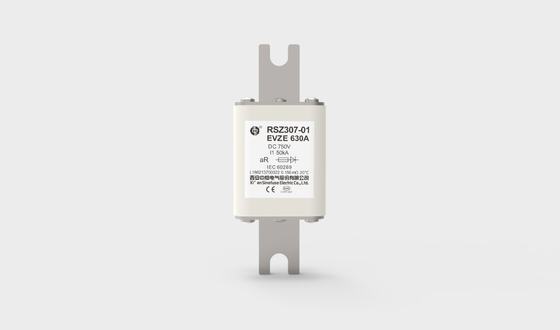 funcionamiento excelente rápido del fusible RSZ307-01-EVZE DC del vehículo eléctrico de cerámica de 630A 750VDC