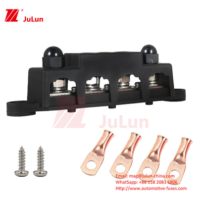 Autobús de Yacht Rv M8M10 Terminal de cableado de alta corriente corriente 20A ABS de aleación de zinc de latón 248g