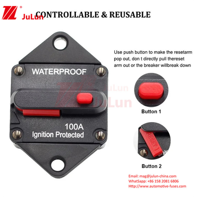 Auto Yacht duradero RV interruptor de circuito Protección de ruptura automática puede restaurar el interruptor de ruptura de seguridad del asiento de circuito Protector