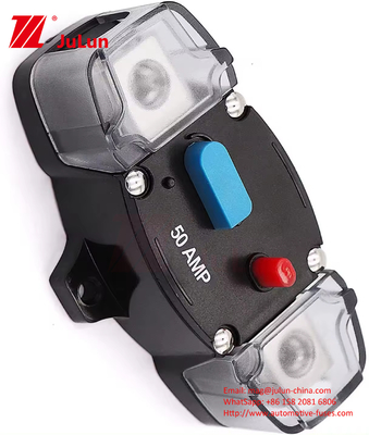 Restaurador Trolling Motor Stereo Audio 50A 200A 300A 24V 48V 0-8 Medidor de contenedores de bloque de fusibles en línea Invertidor para automóviles