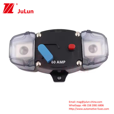 Protector de sobrecarga de embarcaciones marinas de automóviles12-48 VDC 30A-300A Sustentador de fusibles de automóviles Terminal estéreo Interruptor de circuito en línea