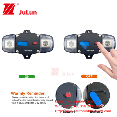 Reinicio del fusible del interruptor de circuito 50A 60A 80A 100A 150A 200A 250A 300A AMP Fusible de seguridad impermeable para automóviles y barcos