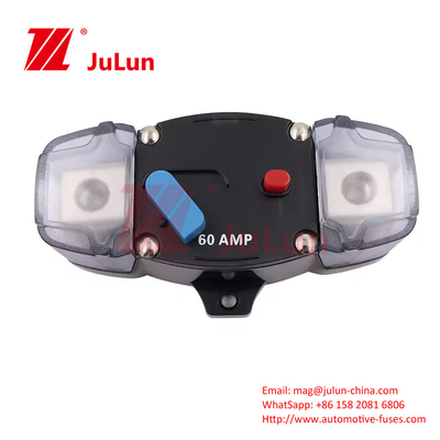Reinicio manual con pulsador para desconectar el interruptor 300A 48V retardante de llama RV impermeable Yacht interruptor de circuito sobrecalentamiento un