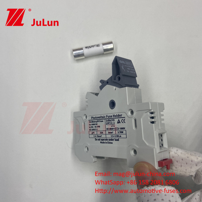 Fuso fotovoltaico solar Mersen 10a 1000v Soplo rápido 32a 1000vdc 22*58mm DC1000V Fuso Din Cargador de fusible de tren