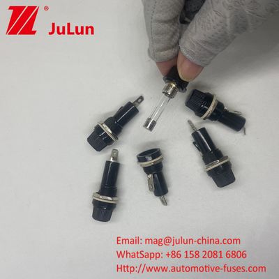 5*20mm 6X30mm porta fusibles de vidrio para automóviles 12mm 15A 125V 10A 250V