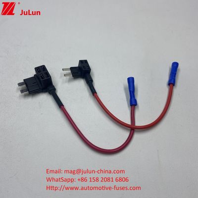 Adaptador de enchufe estándar Mini Tap Car Fuse Holder 10A/15A/20A Latón de latón de cobre recubrimiento simple espiral