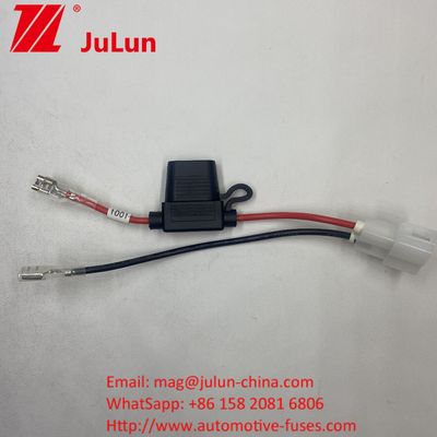 Portador de fusible 8AWG Cuchillo en línea 30A Cables de plomo de alambre Portador de fusible 8AWG Cuchillo en línea Cable de plomo de alambre Original 50 Amp Plug Style Conector de alimentación a terminales de anillo de 8 mm Original 50 Amp Plug Style
