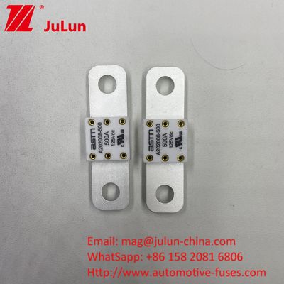 Capacidad de ruptura alta 350A 125Vdc Fuse EV Tamaño pequeño Protección de cortocircuito de alta corriente nominal