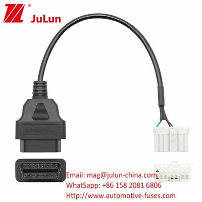 Tesla Modelo S/X OBD2 12PIN Cables de conversión de diagnóstico de cables de cableado para automóviles