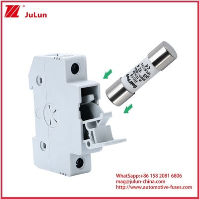 RS15 GG32A 500VDC 100KA Fusiles cerámicos para automóviles 10*38mm Portador IEV60269