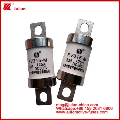 EV315-M 5M 125A HS 500VDC Camión Pesado Tubular Vehículo Eléctrico Fuse Cobre constante con categoría de uso EV