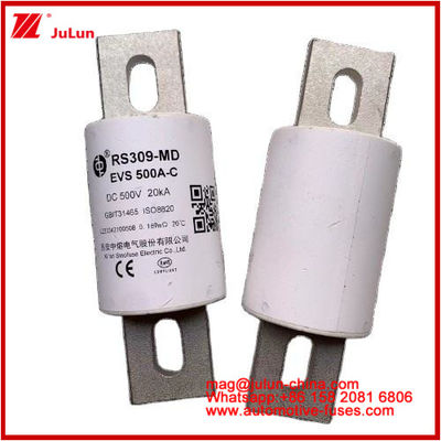 RS309-EVS 500A-C 500VDC 20KA GB Sistema de baterías de potencia cerámicas tubulares Fusiles cerámicos para automóviles para vehículos eléctricos y sistemas de potencia de accionamiento