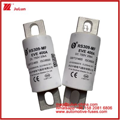 400A RS309-MF EVE 750VDC ((UL) Vehículo de carretera Tubo cerámico Almacenamiento de energía Sistemas de energía Cargadores Cables Dispositivos y equipos de automóviles 20KA
