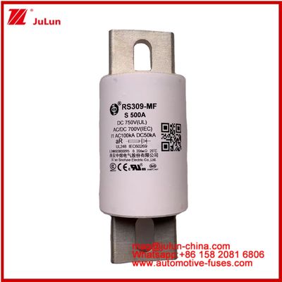 Vehículo eléctrico 500A 750VDC Potencia de accionamiento 800A RS309-MF S Carretera Tubular Almacenamiento de energía cerámica y sistemas de energía Cargadores Cables Dispositivos y equipos automotrices 50KA