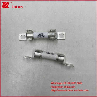 Protección de fusibles de vehículos eléctricos de corriente ASTM 15A 30A DC500V para HEV dentro de cerámica de pernos