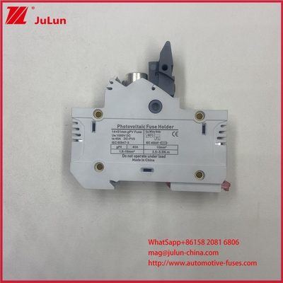 14*51mm gPV 1000VDC 50A FUSIÓN Sustentadores de fusibles fotovoltaicos fotovoltaicos duraderos desconectores para aplicaciones y paneles solares