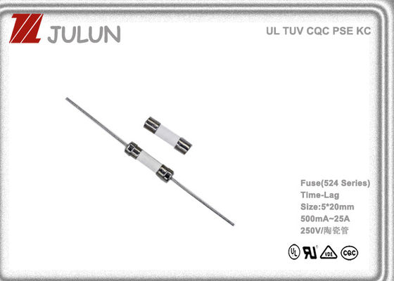 Fusible miniatura de cerámica del retraso de tiempo del tubo 250VAC para la industria de iluminación